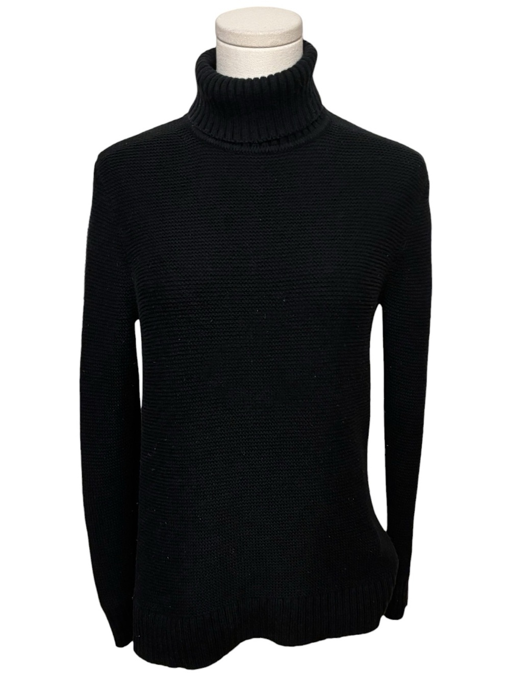 J. Crew Black Turtleneck Knit Sweater Size Small